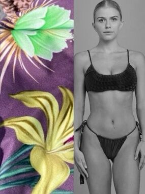 ACACIA Nia Set - Calyx Bikini Top & Taylor Cheeky Side Tie Bottom in Nia - S